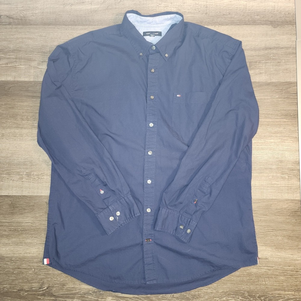 Tommy Hilfiger Men's XXL Long Sleeve Button Down Shirt